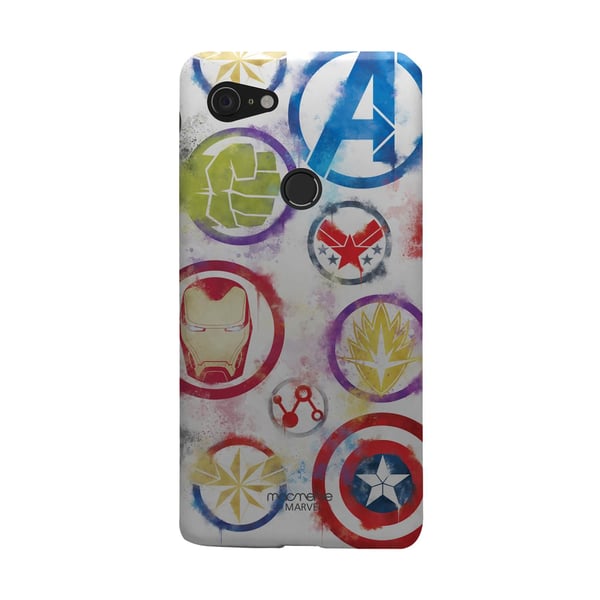 Macmerise Avengers Icons Graffiti - Sleek Phone Case For Google Pixel 3 Xl Macmerise Avengers Icons Graffiti - Sleek Phone Case For Google Pixel 3 Xl