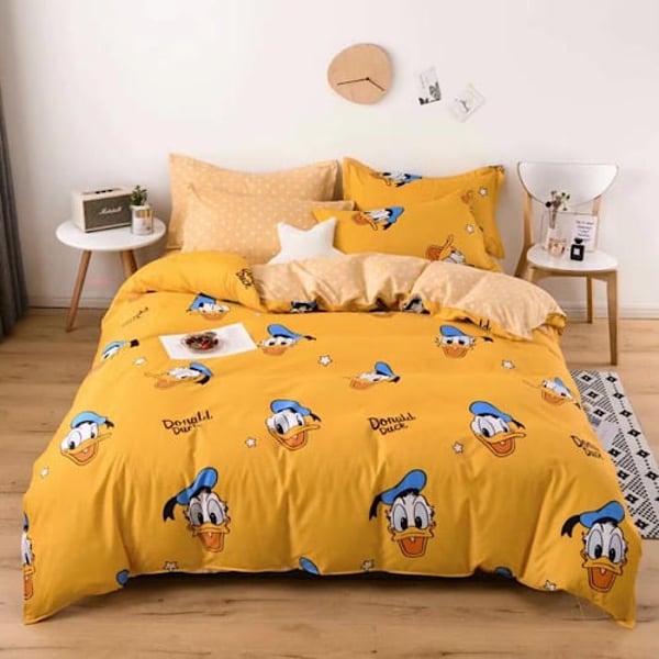 Double Size Bedding Set Of 6pcs Donald Duck Design