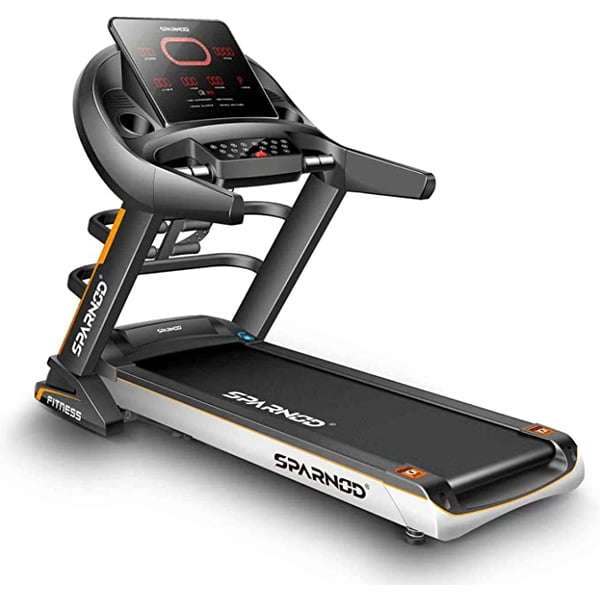 Sparnod Fitness STH-5700_MF 3-Hp Continuous (6-Hp Peak) DC Motorized Automatic Walking and Running Treadmill for Home Use with Auto-Incline and Multi-function (Free Installation Service) Sparnod Fitness STH-5700_MF 3-Hp Continuous (6-Hp Peak) DC Motorized Automatic Walking and Running Treadmill for Home Use with Auto-Incline and Multi-function (Free Installation Service)