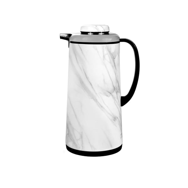 Royalford Double Wall Marble Vacuum Flask 1 Liter White Royalford Double Wall Marble Vacuum Flask 1 Liter White