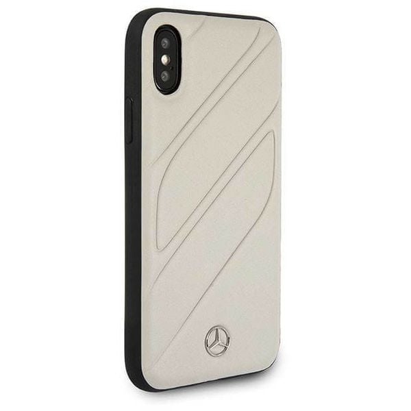 Mercedes Benz Hard Case With Logo For Iphone XS Max Beige