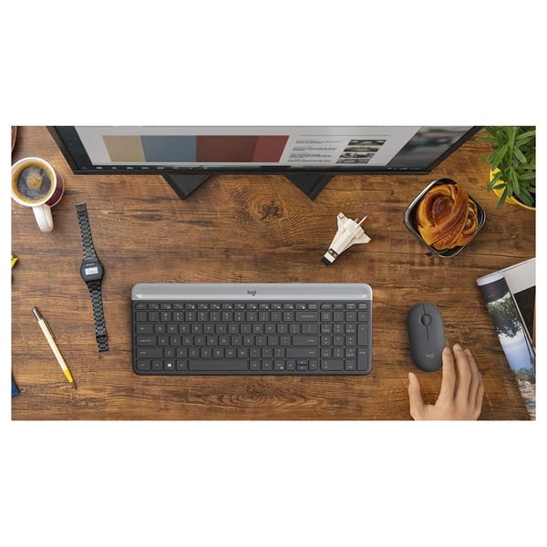 Logitech MK470 Wireless Keyboard and Mouse Combo Graphite Logitech MK470 Wireless Keyboard and Mouse Combo Graphite