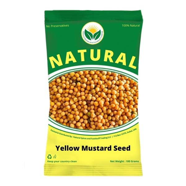 Natural Yellow Mustard Seed (premium) 1kg Natural Yellow Mustard Seed (premium) 1kg