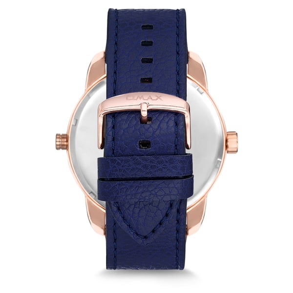 Omax Triple Time Series Blue Leather Analog Watch For Men TT01R64I Omax Triple Time Series Blue Leather Analog Watch For Men TT01R64I