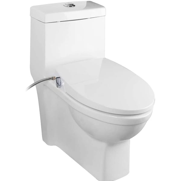 IBAMA IB-BIDET03 Toilet Bidet Non-Electric Mechanical Water Toilet Seat Attachable Bidet- Dual Nozzle (IB-BIDET03)