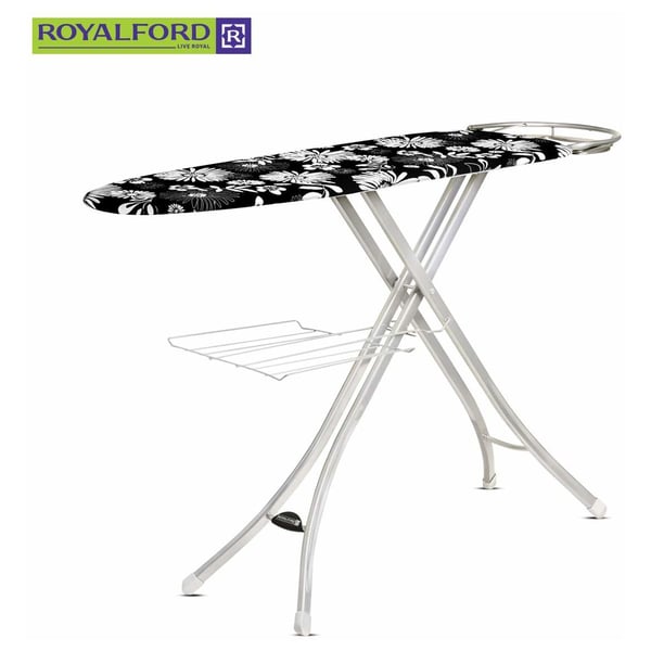RoyalFord Ironing Board with Steam Iron Rest 122 x 38cm