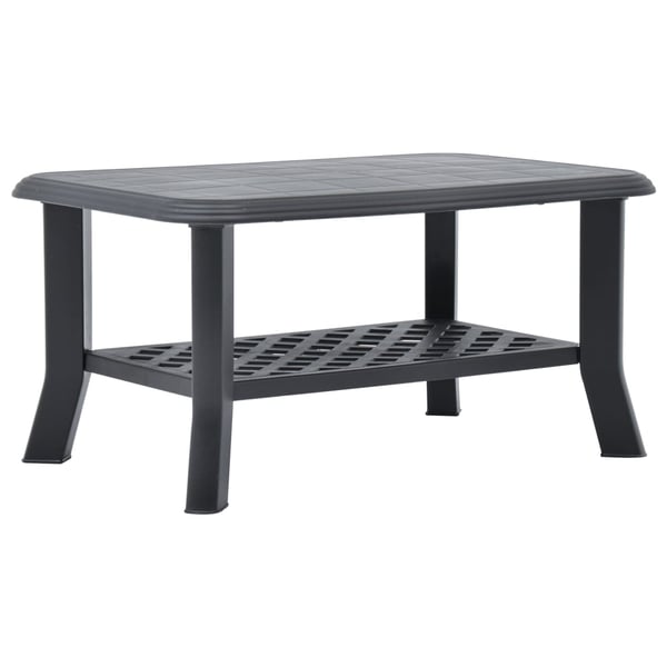 vidaXL Coffee Table Anthracite 90x60x46 cm Plastic vidaXL Coffee Table Anthracite 90x60x46 cm Plastic