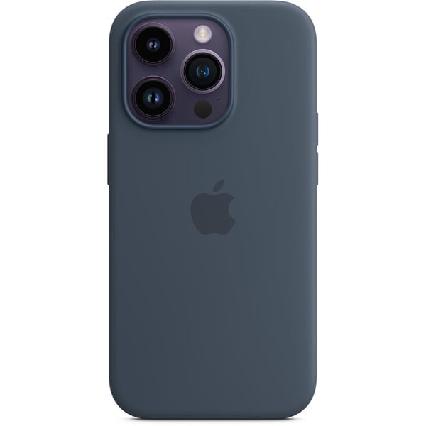 Apple iPhone 14 Pro Silicone Case Storm Blue with MagSafe Apple iPhone 14 Pro Silicone Case Storm Blue with MagSafe
