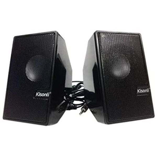 Kisonli Portable USB Speaker Set Black Kisonli Portable USB Speaker Set Black