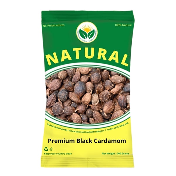 Natural Premium Black Cardamom 1kg Natural Premium Black Cardamom 1kg