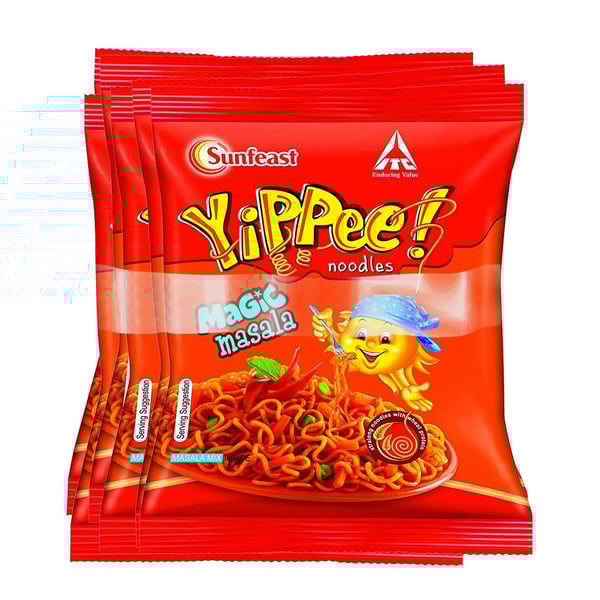 Sunfeast Noodles - Yippee Noodles Magic Masala 32g (Pack of 6) Sunfeast Noodles - Yippee Noodles Magic Masala 32g (Pack of 6)