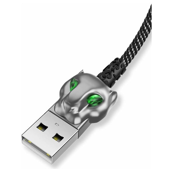 WIWU Leopard Series USB Lightning Cable 1m Black WIWU Leopard Series USB Lightning Cable 1m Black