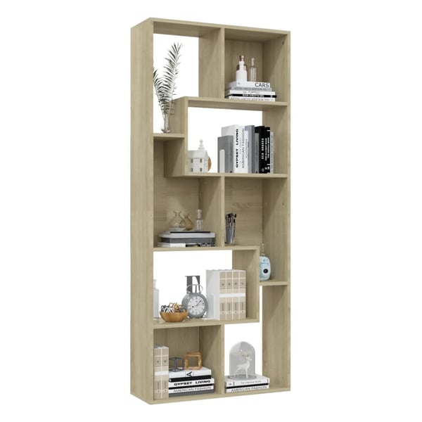 vidaXL Book Cabinet Sonoma Oak 67x24x161 cm Engineered Wood vidaXL Book Cabinet Sonoma Oak 67x24x161 cm Engineered Wood