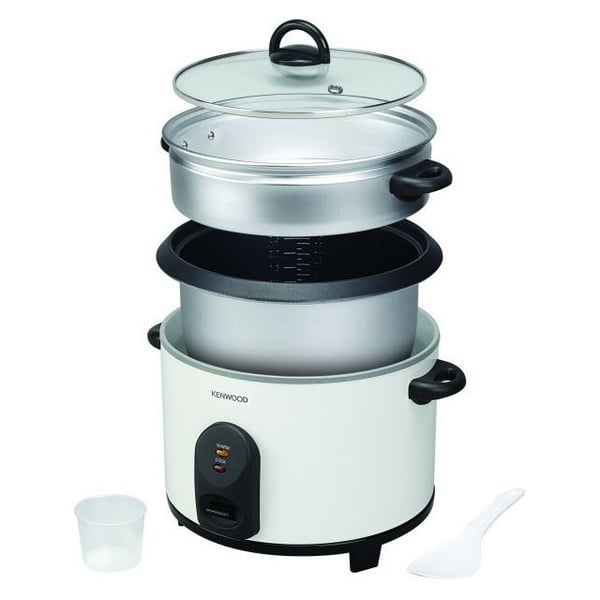 Kenwood 2 IN 1 RICE COOKER, 2.8L Non-Stick pot Capacity With Steam Basket, RCM69.AOWH Kenwood 2 IN 1 RICE COOKER, 2.8L Non-Stick pot Capacity With Steam Basket, RCM69.AOWH