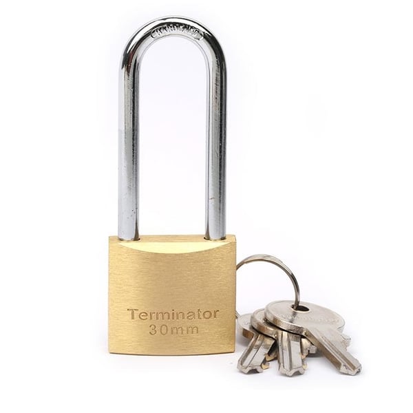 Terminator Padlock 30mm Long Shackle TPL 7530L