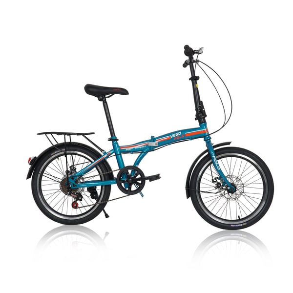 Vego Fold Folding Bike 6 Speed 20 Inch - Blue