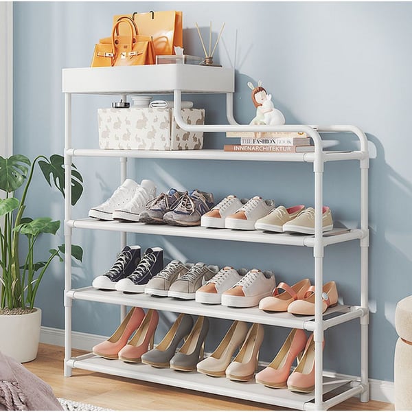 Space between shoe shelves hotsell