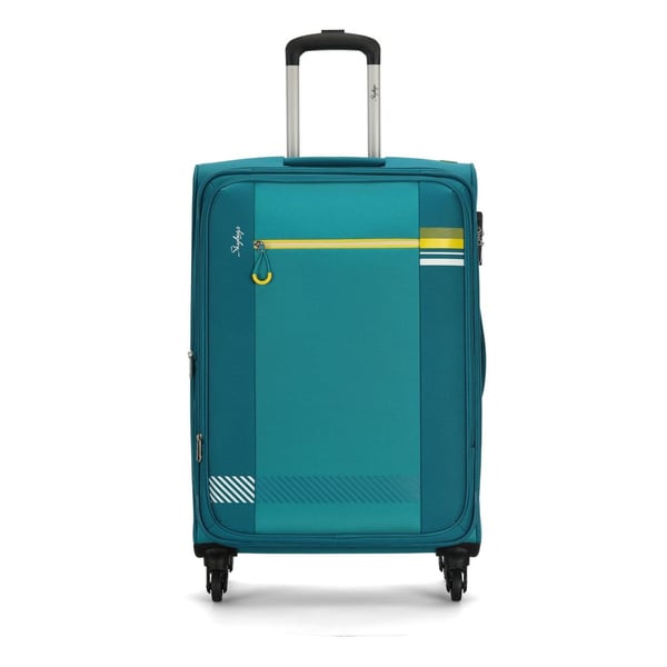 Skybags Vybe Cyan Green Soft Rolling Luggage 81cm Large