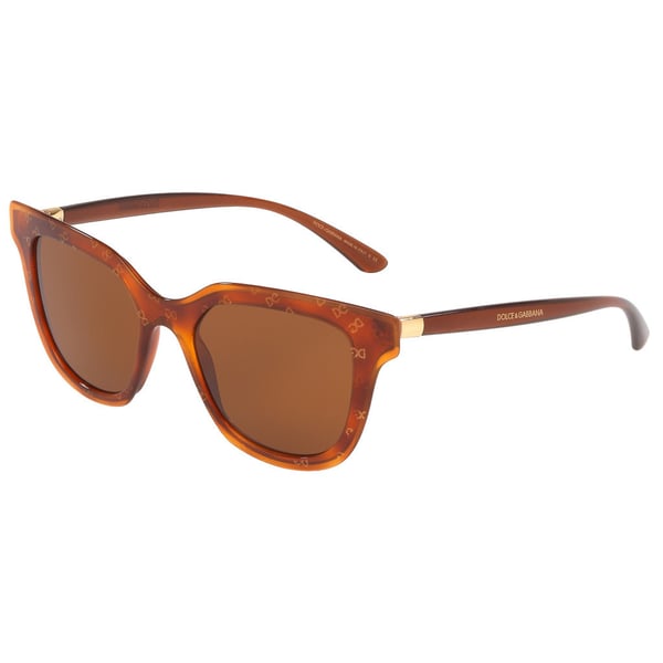 Dolce And Gabbana Havana Plastic Women DG4362-321273-51 Sunglasses