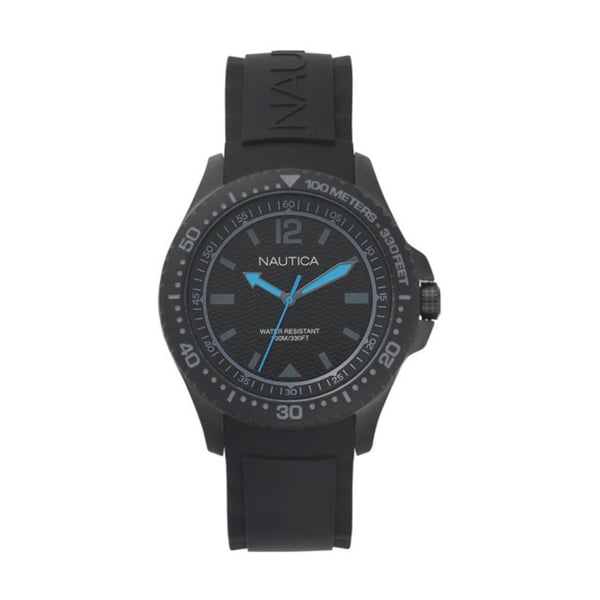Nautica MAUI Black Silicone Analog Men Watch