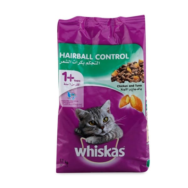 Whiskas Hairball Control Cat Food (1.1 kg)