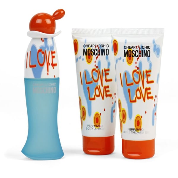 Buy Moschino I Love Love Perfume Gift Set For Women 50ml+100ml+100ml ...