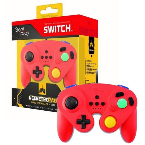 Steelplay Neo Retro Pad Wired Controller Red Steelplay Neo Retro Pad Wired Controller Red