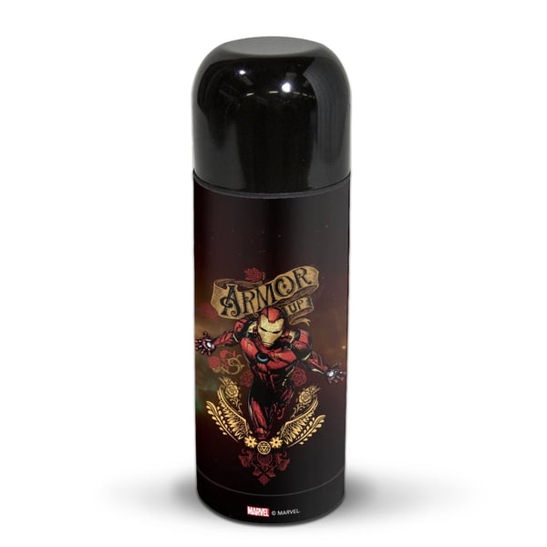 Marvel Iron Man Armour Suitup Thermos Flask by Wackylicious