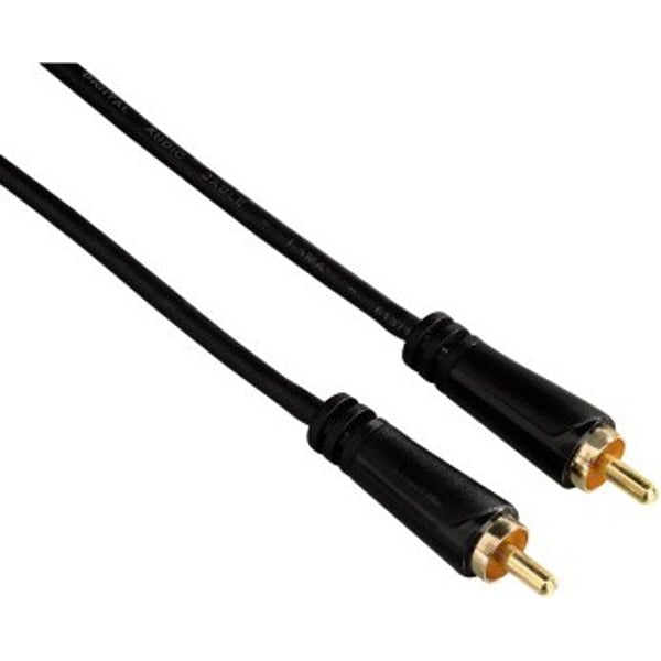 Hama 122267 Audio Cable RCA Plug-RCA Plug Digital Gold-Plated 3M
