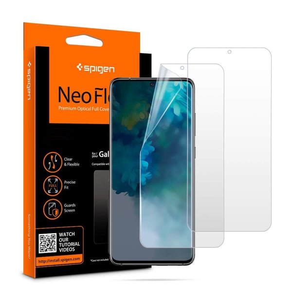 Buy Spigen Neo Flex designed for Samsung Galaxy S20 Screen Protector [2  Pack] – In-screen Fingerprint sensor compatible – Full cover Flexible  Online in UAE
