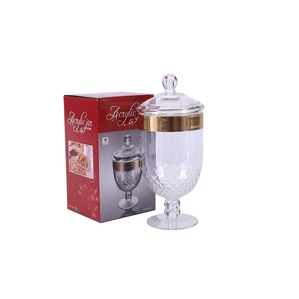 Pan Emirates Orchid Acrylic Candy Jar 1.5L Gold Pan Emirates Orchid Acrylic Candy Jar 1.5L Gold