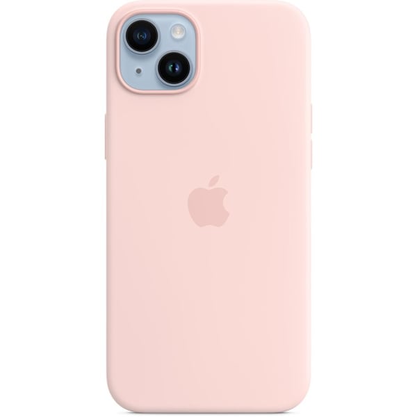 Apple iPhone 14 Plus Silicone Case Chalk Pink with MagSafe