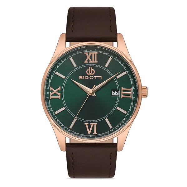 Bigotti Napoli Mens Leather Strap Watch - Bg.1.10305-4 Bigotti Napoli Mens Leather Strap Watch - Bg.1.10305-4