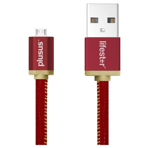 Lifestar LST727014 Micro USB Cable 25cm Ruby Sunset