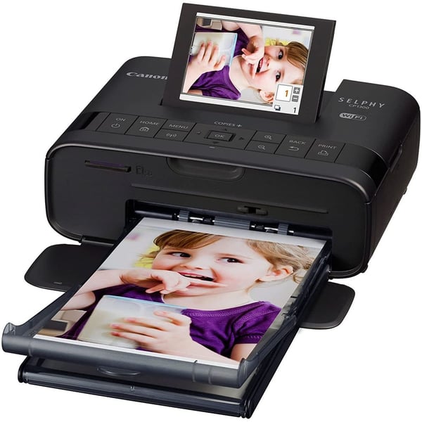Canon Selphy CP1300 Wirless Printer Black + Canon RP-108 Photo Paper