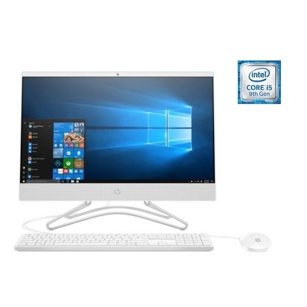HP 22-C0020NE All-in-One Desktop - Core i5 1.8GHz 8GB 1TB 2GB Win10 21.5inch FHD Snow White English/Arabic Keyboard