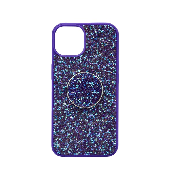 Isafe Bling Pop Up Hard Cover For iPhone 14 Purple Isafe Bling Pop Up Hard Cover For iPhone 14 Purple
