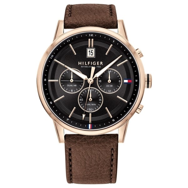 Tommy Hilfiger Kyle Brown Leather Men Watch 1791631