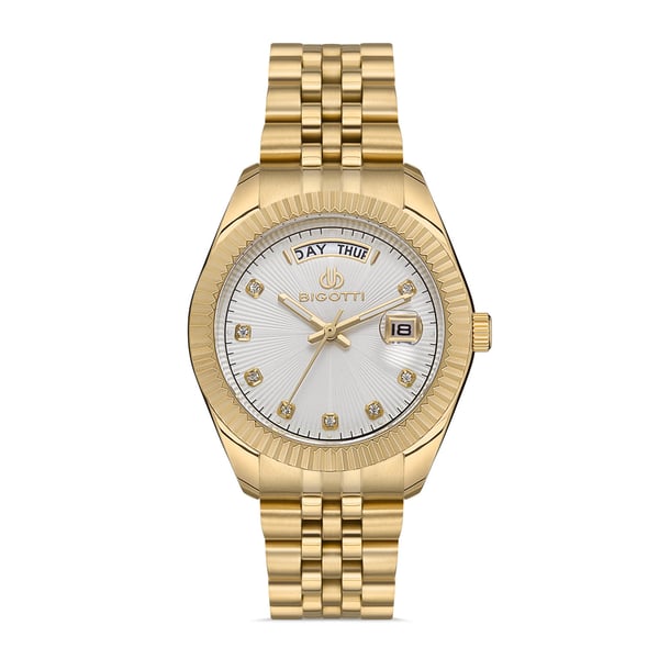 Bigotti Roma Womens Stainless Steel Strap Watch - Bg.1.10290-2 Bigotti Roma Womens Stainless Steel Strap Watch - Bg.1.10290-2