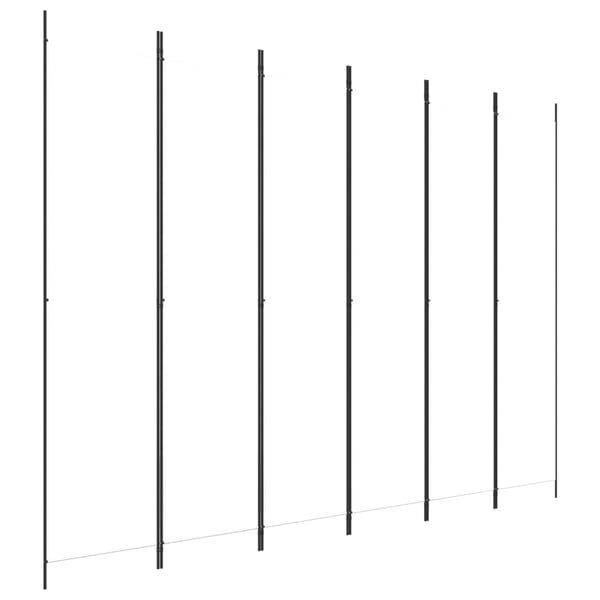 vidaXL 6-Panel Room Divider White 300x220 cm Fabric