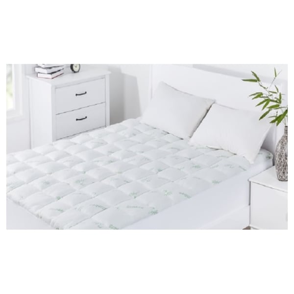 Double Bamboo Mattress Topper 400GSM, 150×200 cm price in Bahrain, Buy