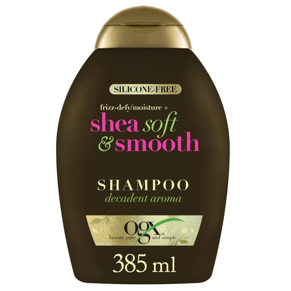 OGX Shampoo Frizz-Defy/Moisture + Shea Soft & Smooth Silicone-Free 385ml OGX Shampoo Frizz-Defy/Moisture + Shea Soft & Smooth Silicone-Free 385ml