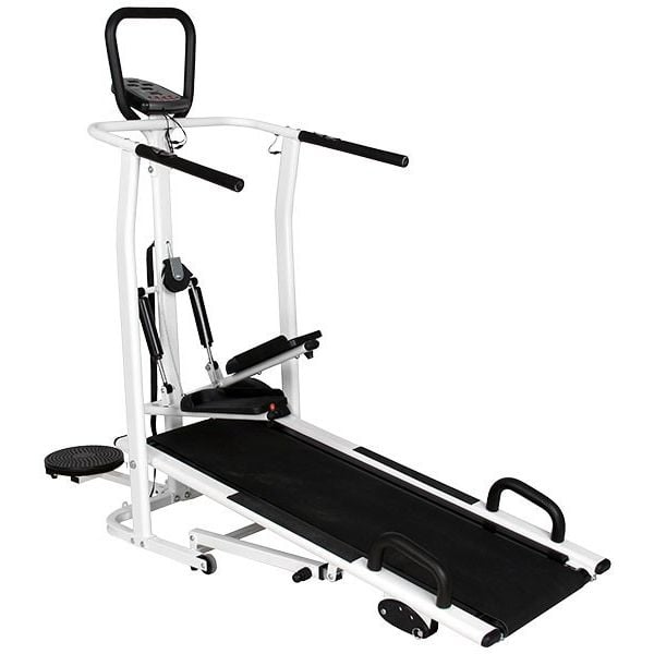 PowerMax 4 in 1 Multi-function Manual Treadmill w/ Jogger, Stepper, Twister and Push Up Bar MFT-410