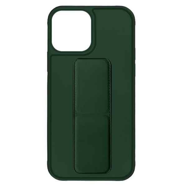 Margoun case for iPhone 14 Pro Max with Hand Grip Foldable Magnetic Kickstand Wrist Strap Finger Grip Cover 6.7 inch Dark Green