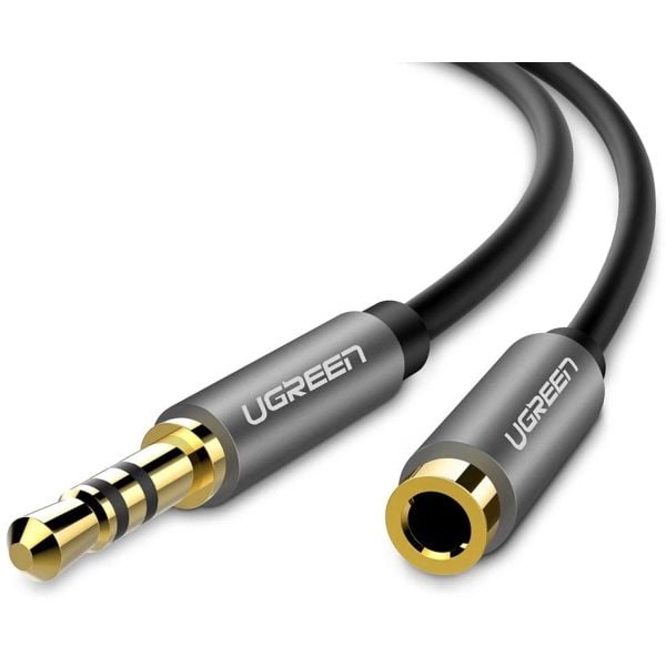 Buy Ugreen 3.5mm Headphone Extension Cable 2m Black Online in UAE