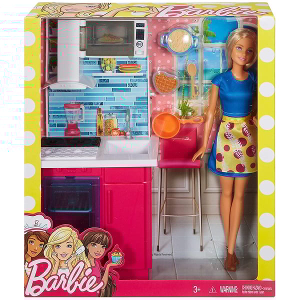 Barbie Doll And Furniture Toys For Girls