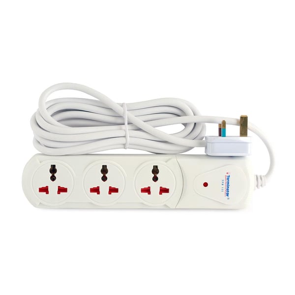 Terminator 13 Amp 3 Way Universal Extension 3M TPB 13I-3M-CB Terminator 13 Amp 3 Way Universal Extension 3M TPB 13I-3M-CB