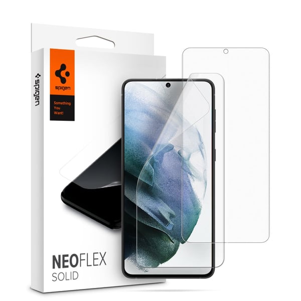 Buy Spigen Neo Flex Solid Designed For Samsung Galaxy S21 Plus Screen Protector 2 Pack Full Cover Flexible Film Online In Uae Sharaf Dg