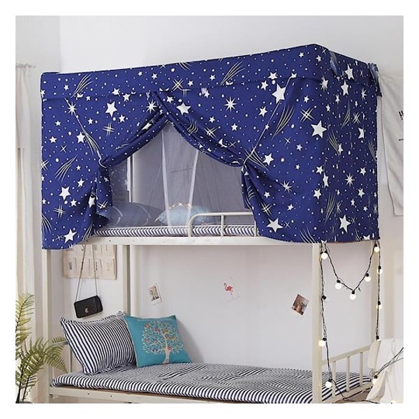 Upper Deck Curtain, White Stars Design