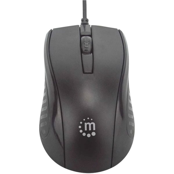 Manhattan Wired Optical Mouse 11.8cm Black Manhattan Wired Optical Mouse 11.8cm Black